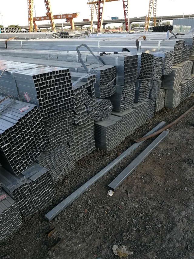 Q235B热浸崇礼崇礼崇礼镀锌无缝方矩管 钢结构专用管材